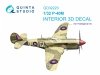Quinta Studio QD32223 P-40M 3D-Printed coloured Interior on decal paper (Hasegawa) 1/32